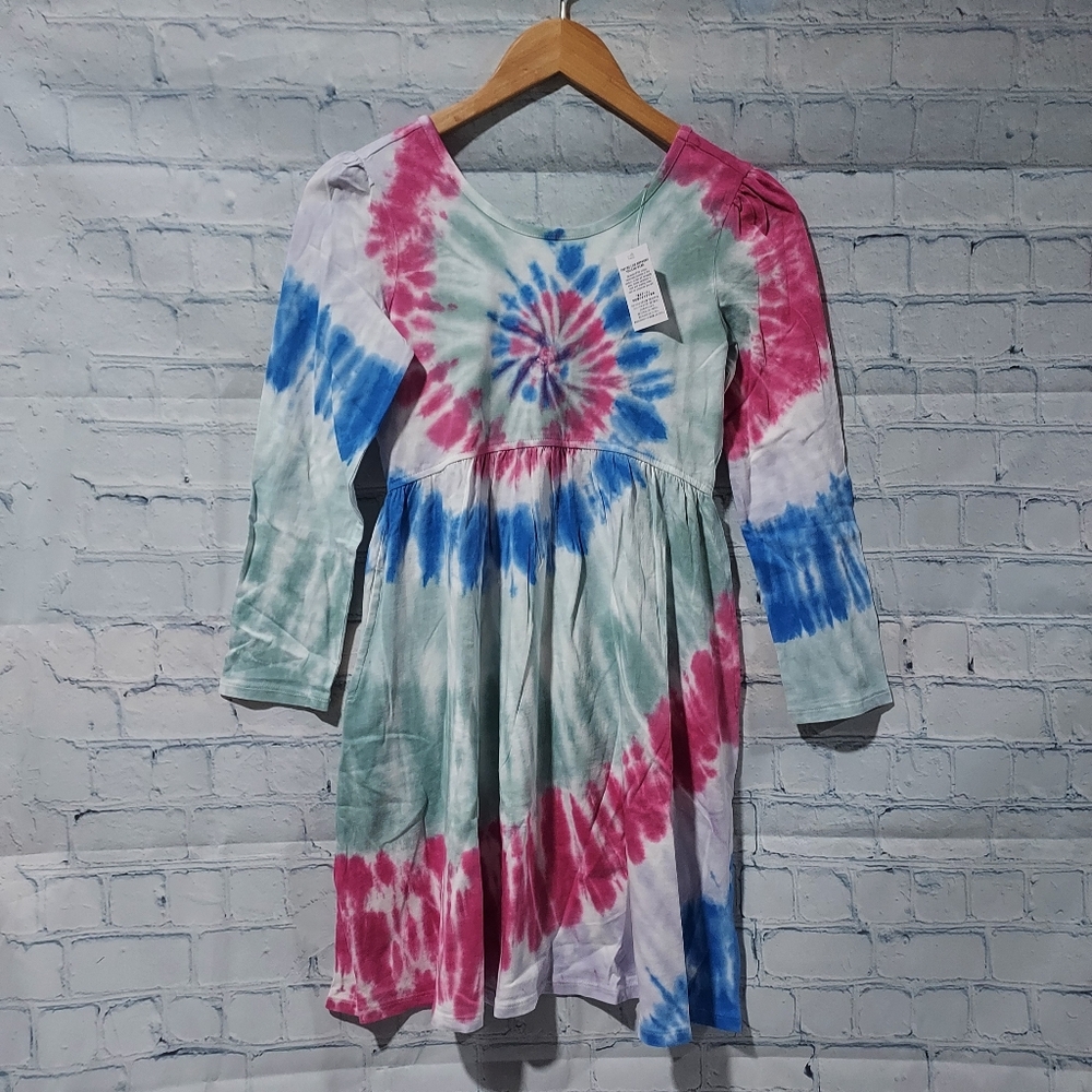 Lands' End Girls M Size 8 Tye Dye Dress New School Play